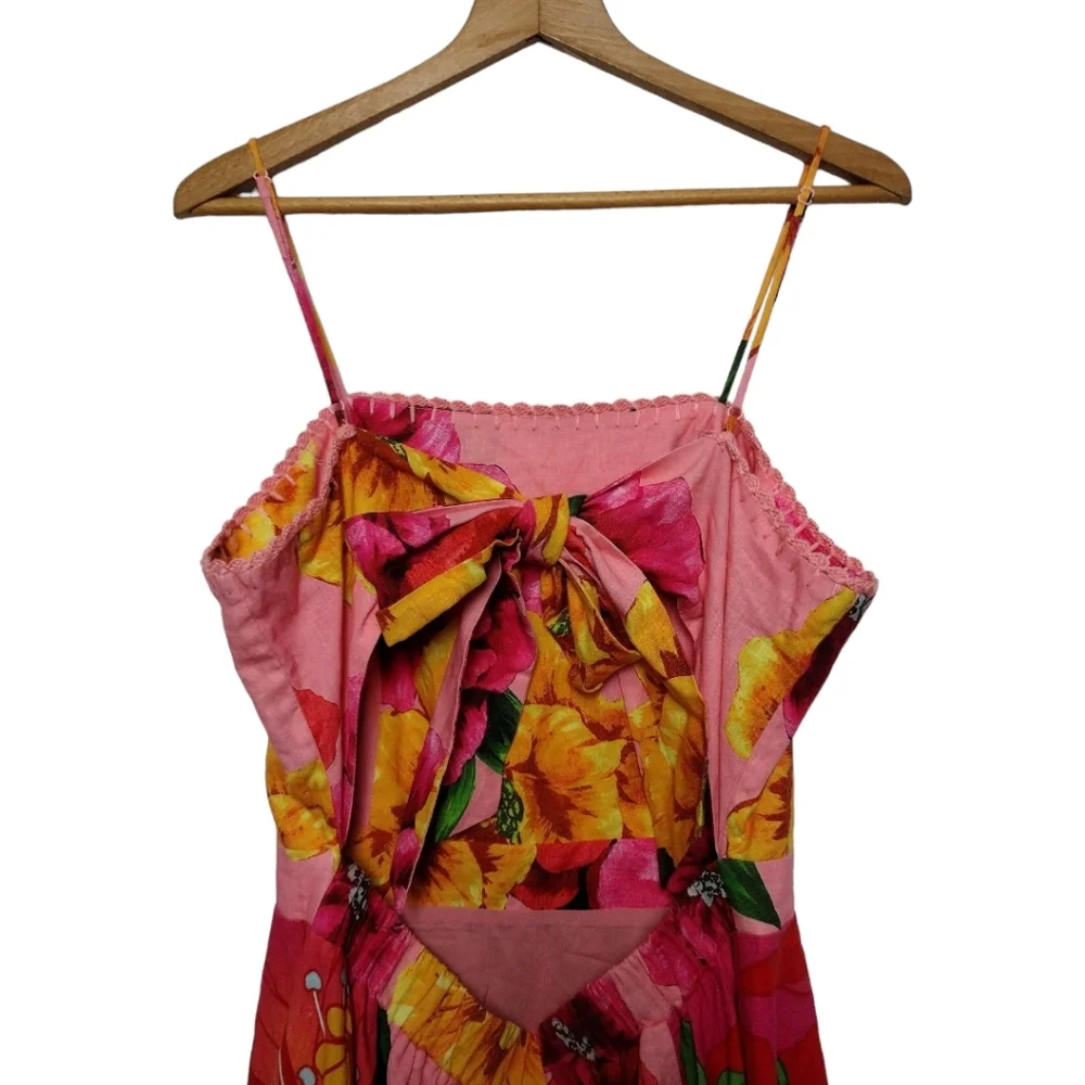 Farm Rio Mixed Chita Floral Midi Dress